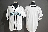 Mariners Blank White Cool Base Jersey,baseball caps,new era cap wholesale,wholesale hats